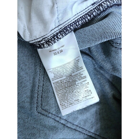 Banana Republic Traveler Jeans Men's 33x34 Blue Denim Pants - Picture 5 of 9